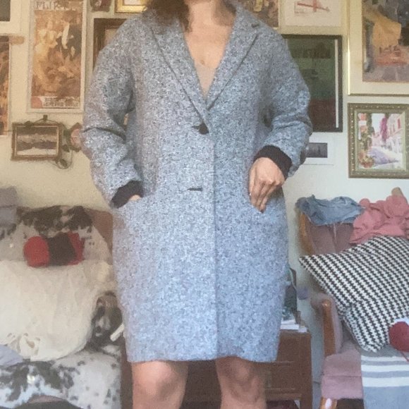 Topshop Cocoon Coat - Picture 1 of 6